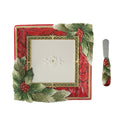 Fitz and Floyd Holiday Home Appetizer Plate and Spreader Set