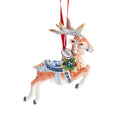 Fitz and Floyd Holiday Home Blue Deer Ornament Dated 2022