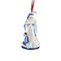 Fitz and Floyd Holiday Home Blue Santa Bell Ornament Dated 2022