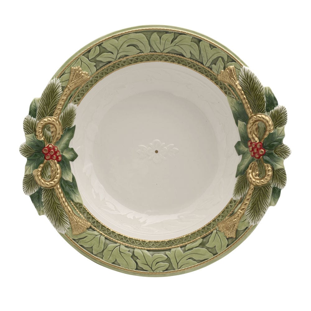 Holiday Home Green Large Serving Bowl