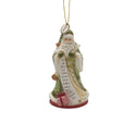 Fitz and Floyd Holiday Home Green Santa Bell Ornament Dated 2022