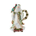 Fitz and Floyd Holiday Home Green Santa Pitcher