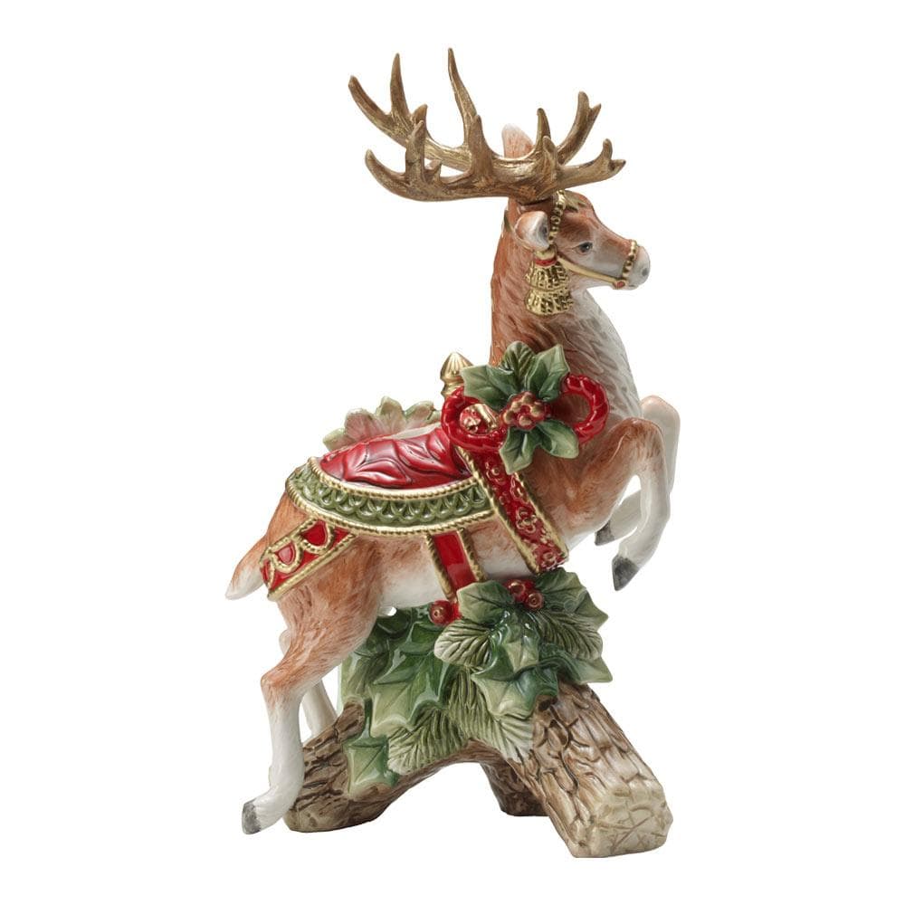 Holiday Home Leaping Deer Candleholder