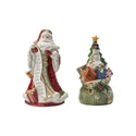 Fitz and Floyd Holiday Home Santa Salt and Pepper Set
