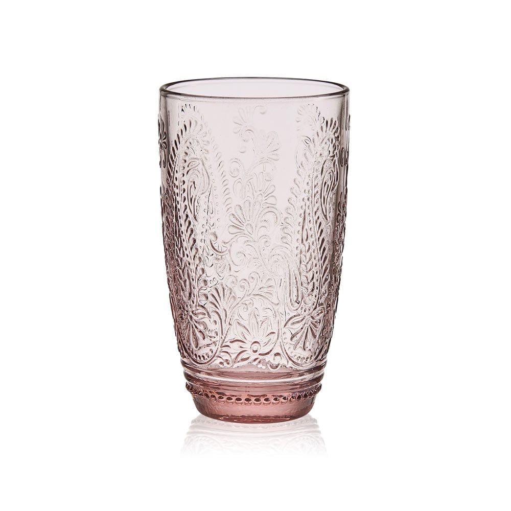 Maddi Highball Glasses Set Of 4, Blush