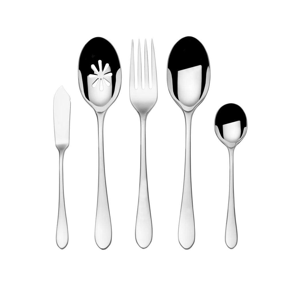 Nevaeh Coupe 45 Piece Flatware Set, Service For 8