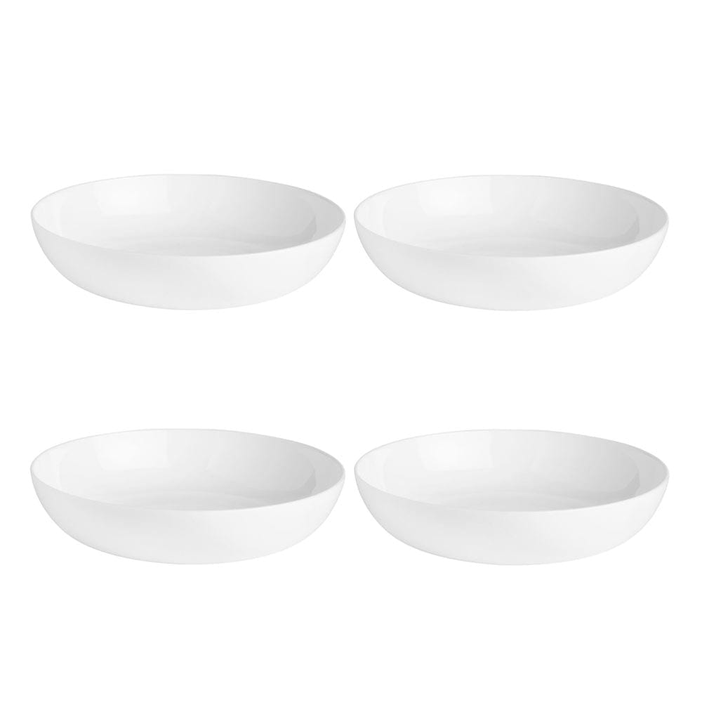 Nevaeh White Set Of 4 Pasta Dinner Bowls