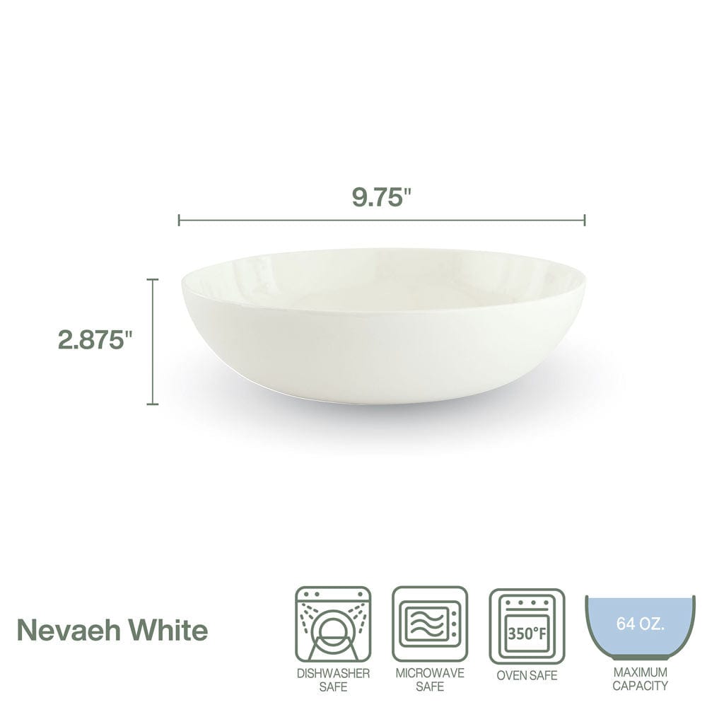Nevaeh White Vegetable Serving Bowl