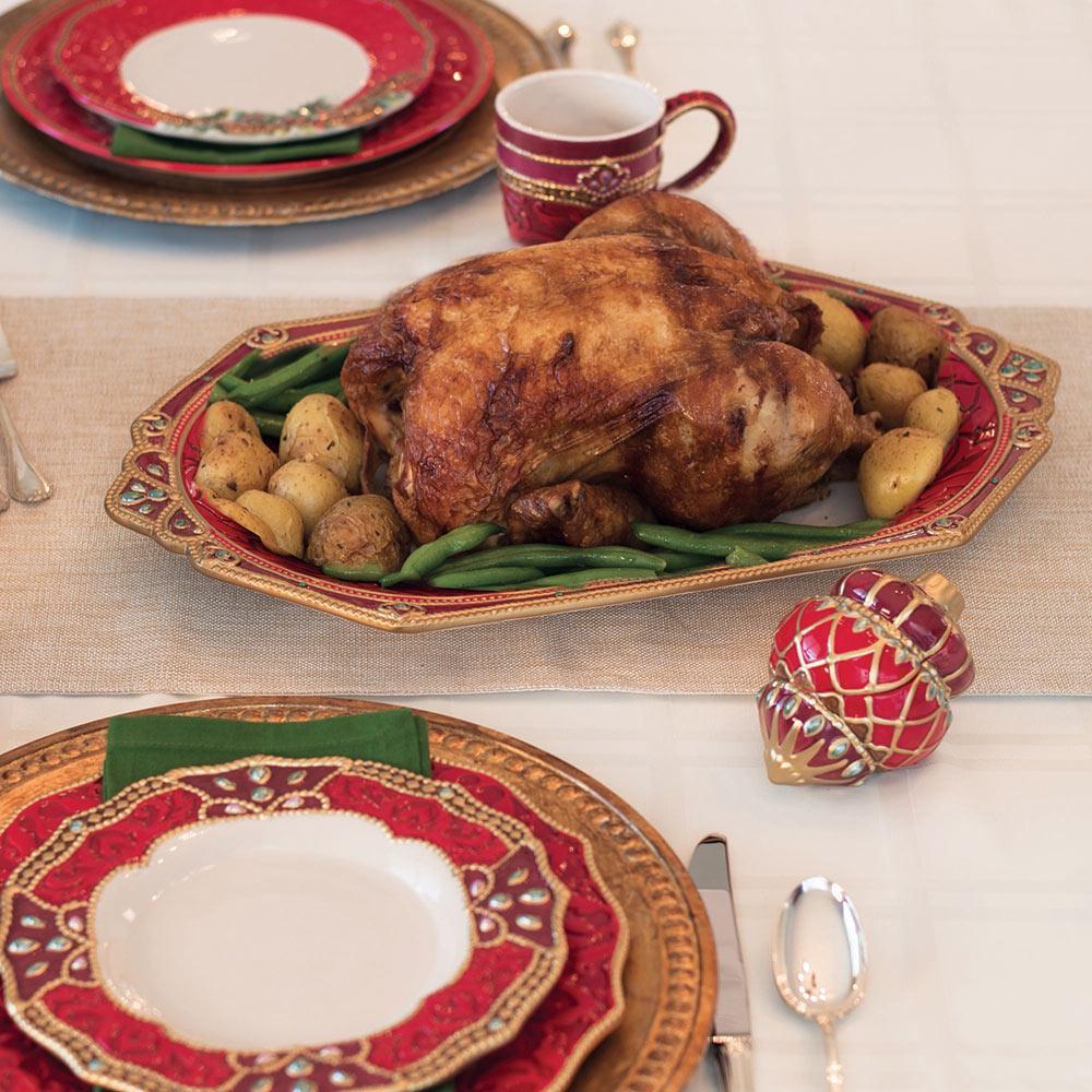 Renaissance Holiday Platter 18-3/4 Inch