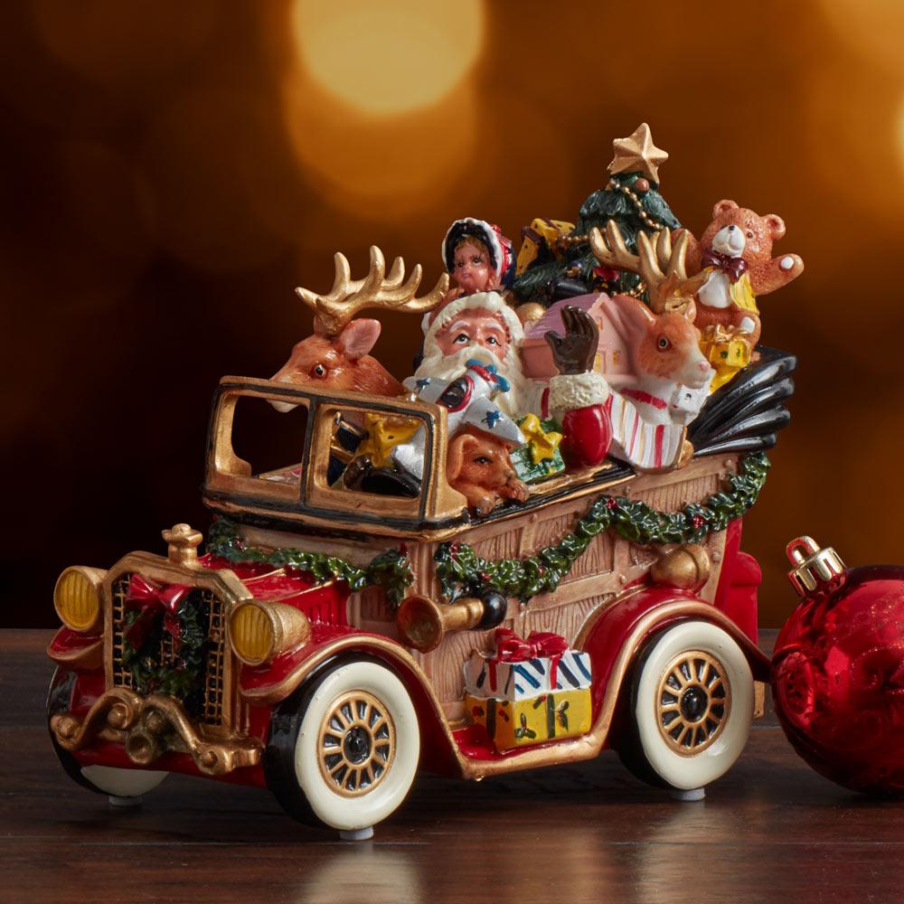 Santa Classic Car Musical - We wish you a merry Christmas, 8.25 IN ...