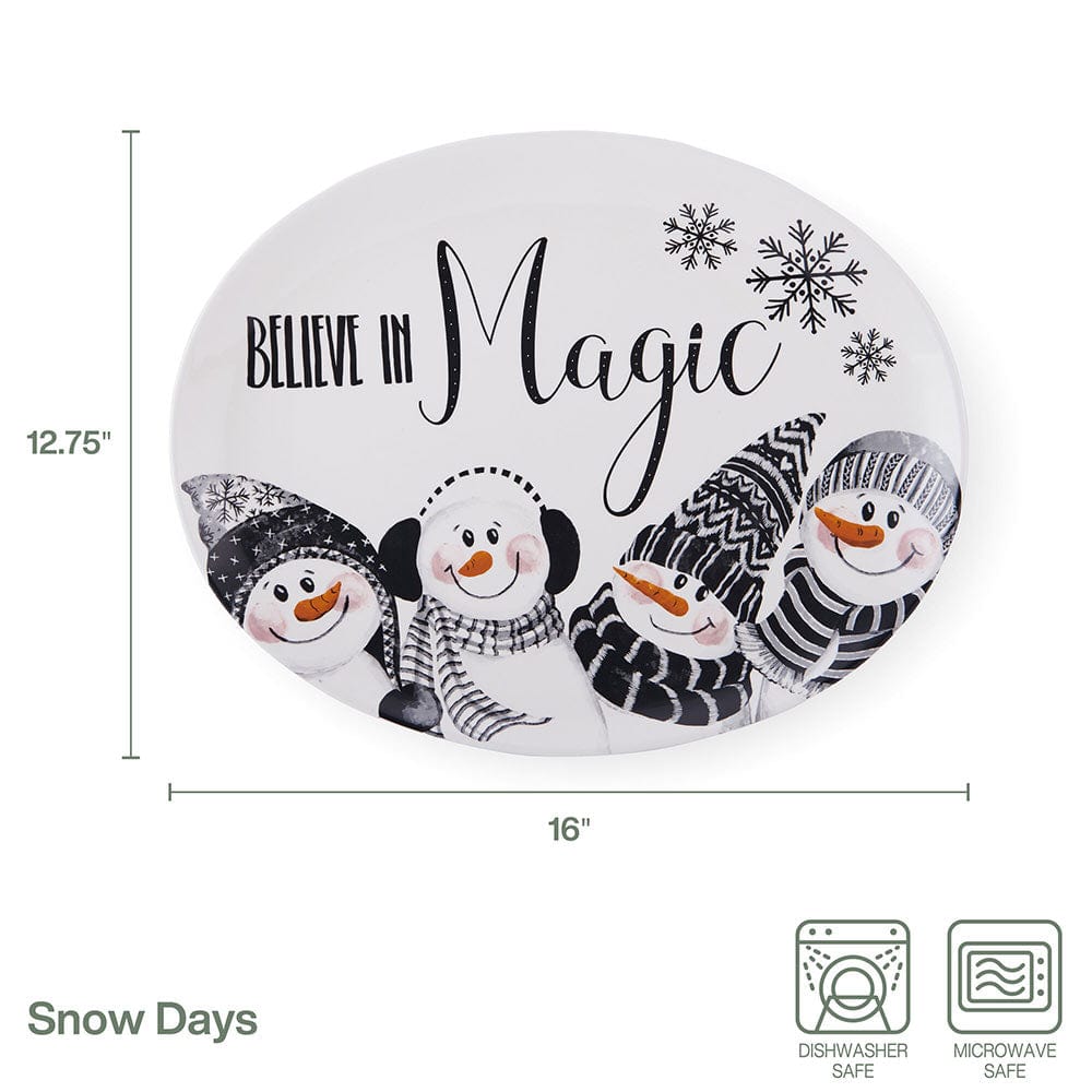 Snow Days Large Platter, Believe In Magic