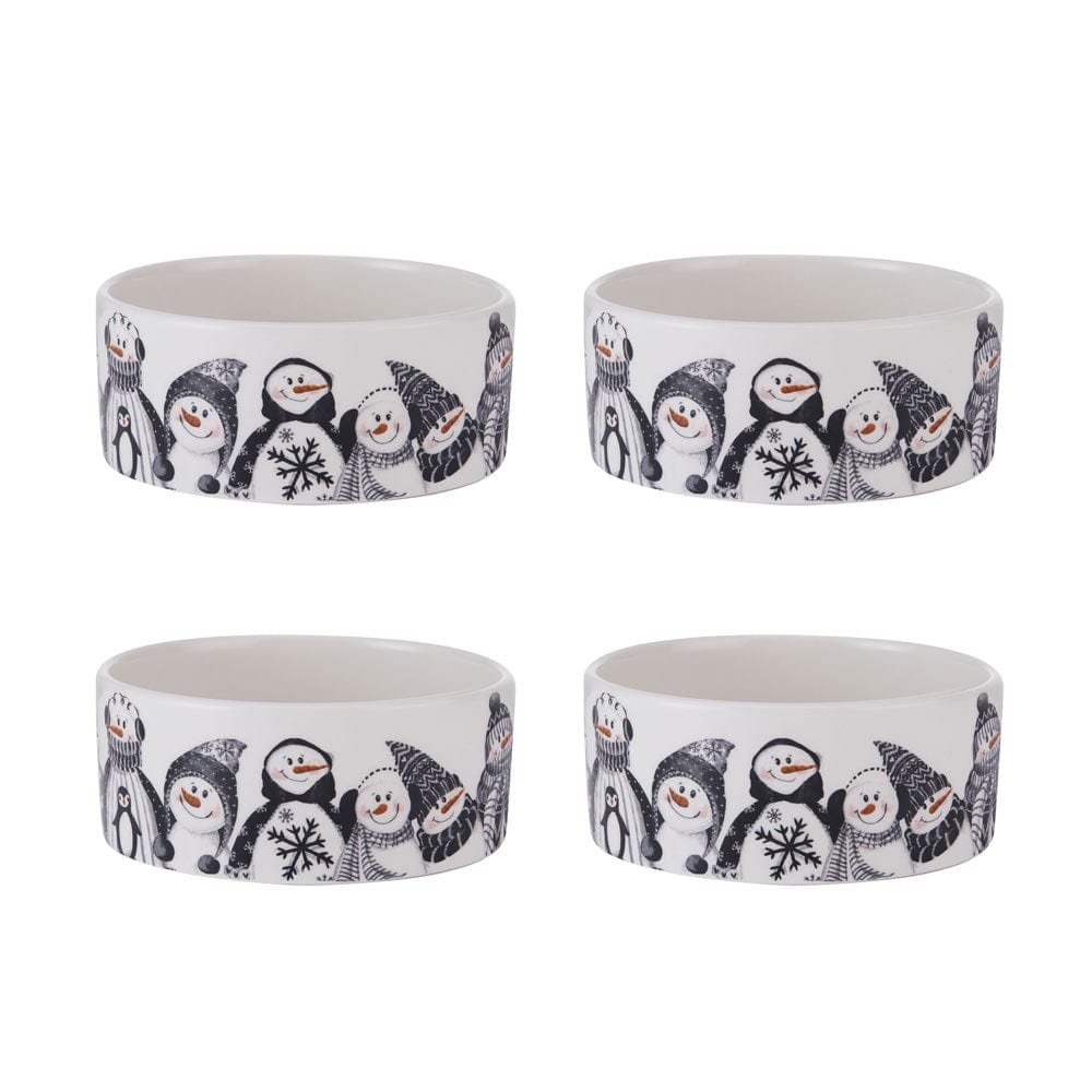 Snow Days Set Of 4 Dessert Snack Bowls