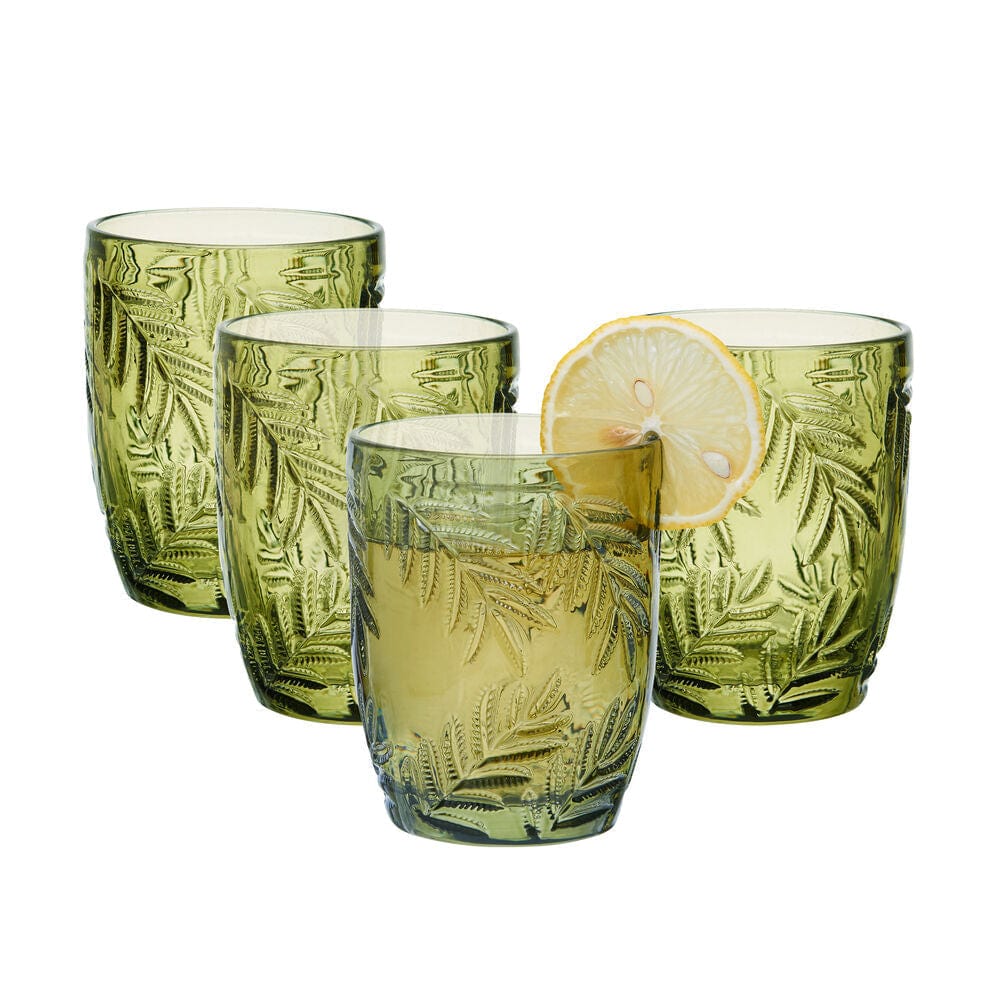 Villa Palm Double Old Fashioned Glasses Set Of 4