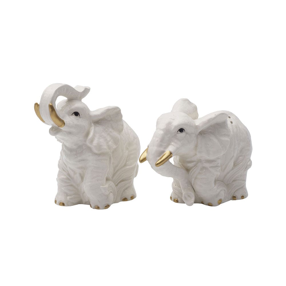 Villa Palm Elephant Salt And Pepper Set