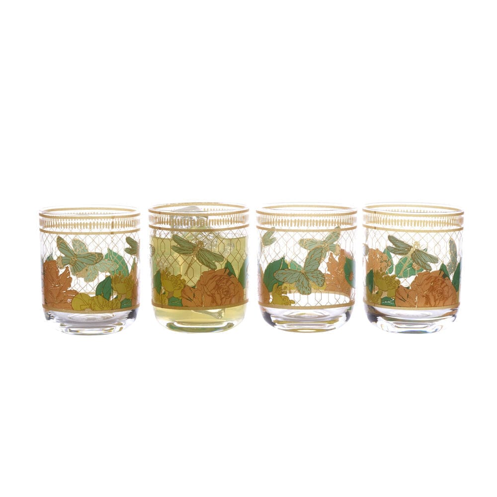 Vintage Vibe Double Old Fashioned Glasses Set Of 4