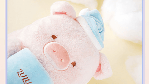 Cute Sleepy Pig Hugging Pillow, Stuffed Animal Plush