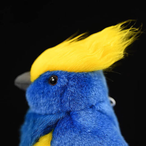 Realistic Sultan Tit Bird Stuffed Animal Plush Toy