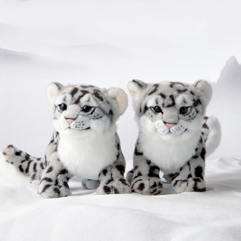 realistic snow leopard stuffed animal