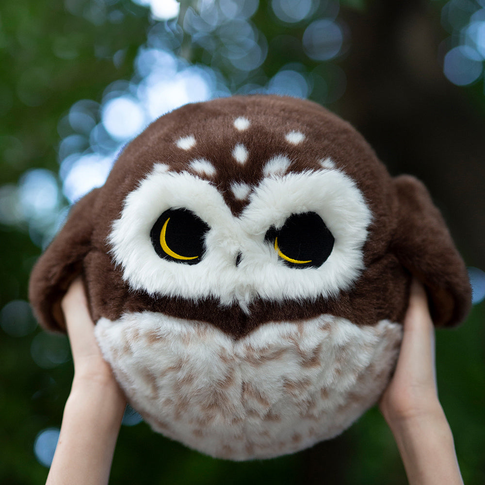 Chubby Northern Saw-Whet Owl Stuffed Animal Plush Toy – KEAIart