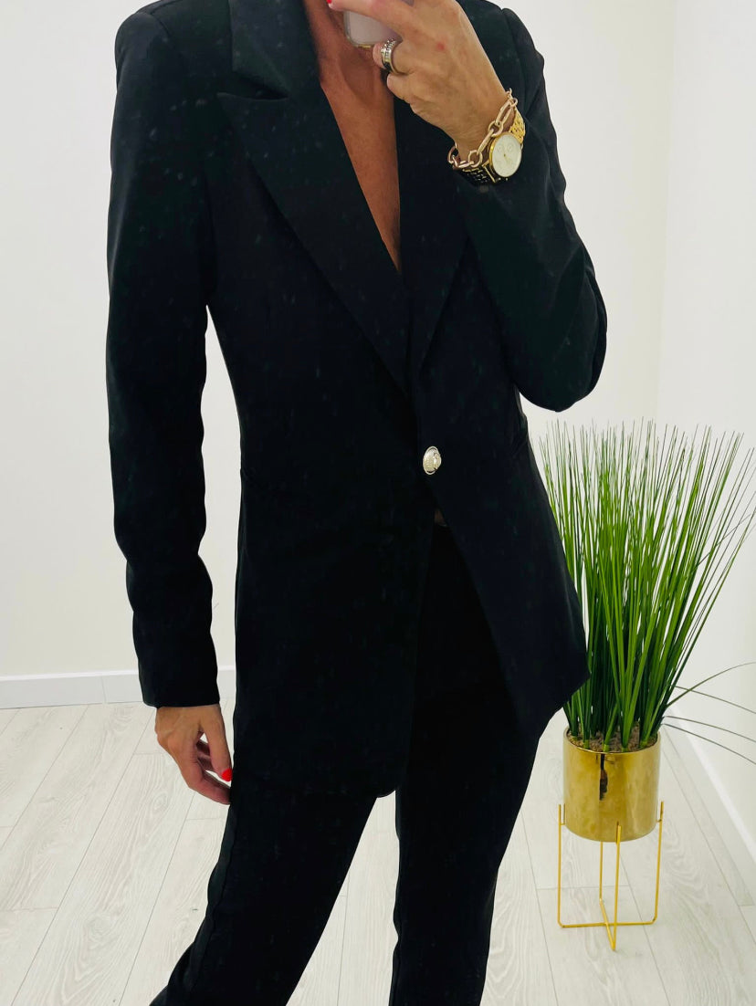 Stella Black 2 Piece Trouser Suit