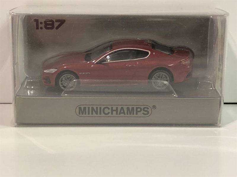 Minichamps 870123122 Maserati Granturismo 2018 Dark Red Metallic 1:87 Scale