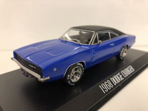 Christine 1968 Dennis Guilders Dodge Charger Blue 1:43 Scale Greenligh –  Mcslots