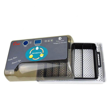 Fully Automatic Egg Incubator with Led Candler and Auto Turning, Small Digital Poultry Hatcher Machine for Hatching Chicken Duck Goose Quail Birds - Tazooly