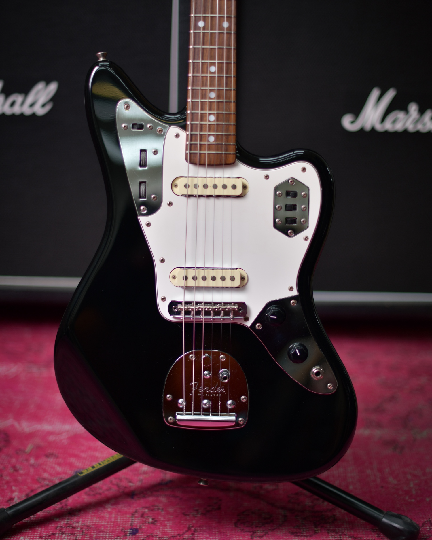 Fender Japan Jaguar JG66-85 Piano Black CIJ 1999 Flame Maple