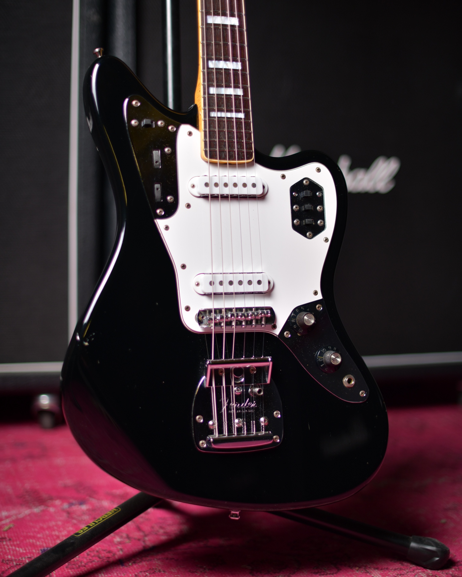 Fender Japan Jaguar JG66B Black Rare Blocks & Blinding CIJ 2004