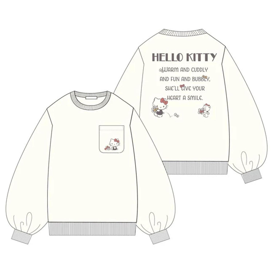 Hello Kitty Embroidered Pocket Sweatshirt