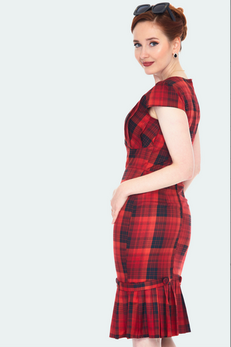 Delores Red and Black Plaid Dress – Pink House Boutique