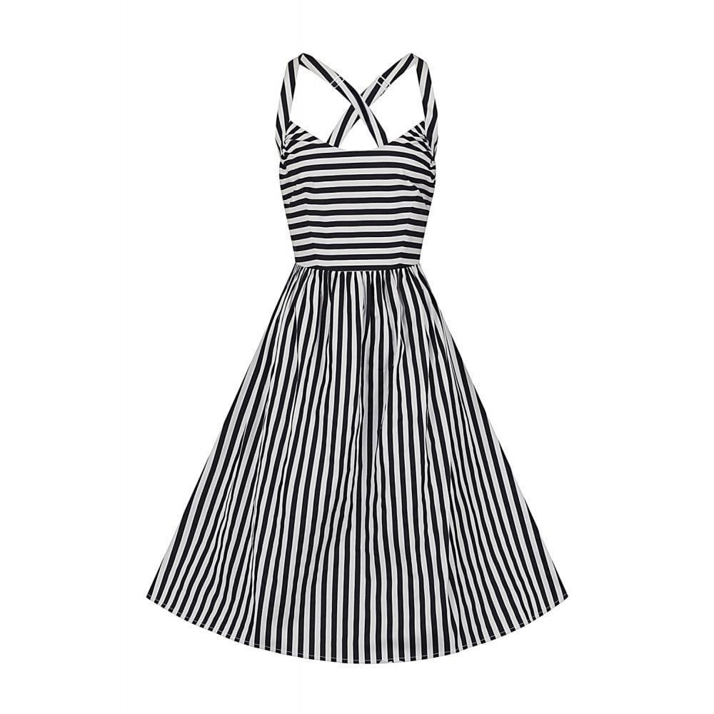 striped swing dress