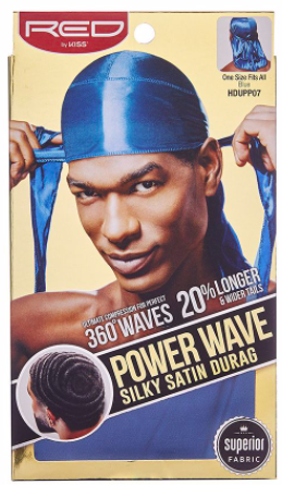 Kiss Colors & Care Power Wave Velvet Luxe Durag, Burgundy