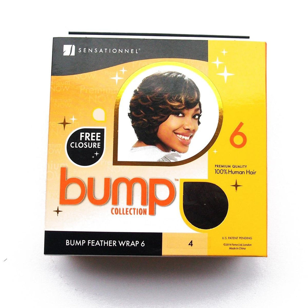 BUMP FEATHER WRAP 8″.Pre-Bumped 100% Human Hair.