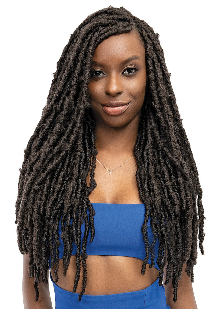 FEMI EDGE Loc N Roll 100% Human Hair Locs 10 Strands 0.7CM Thickness