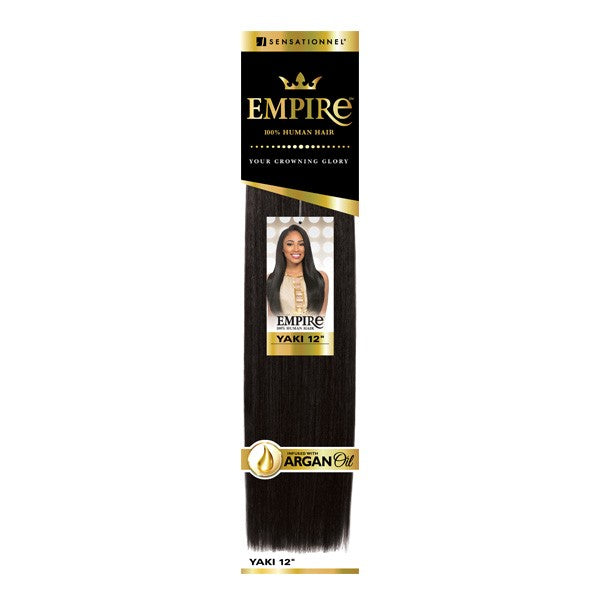 2 PACK DEAL - Sensationnel Human Hair Weave Empire Yaki Weaving 10