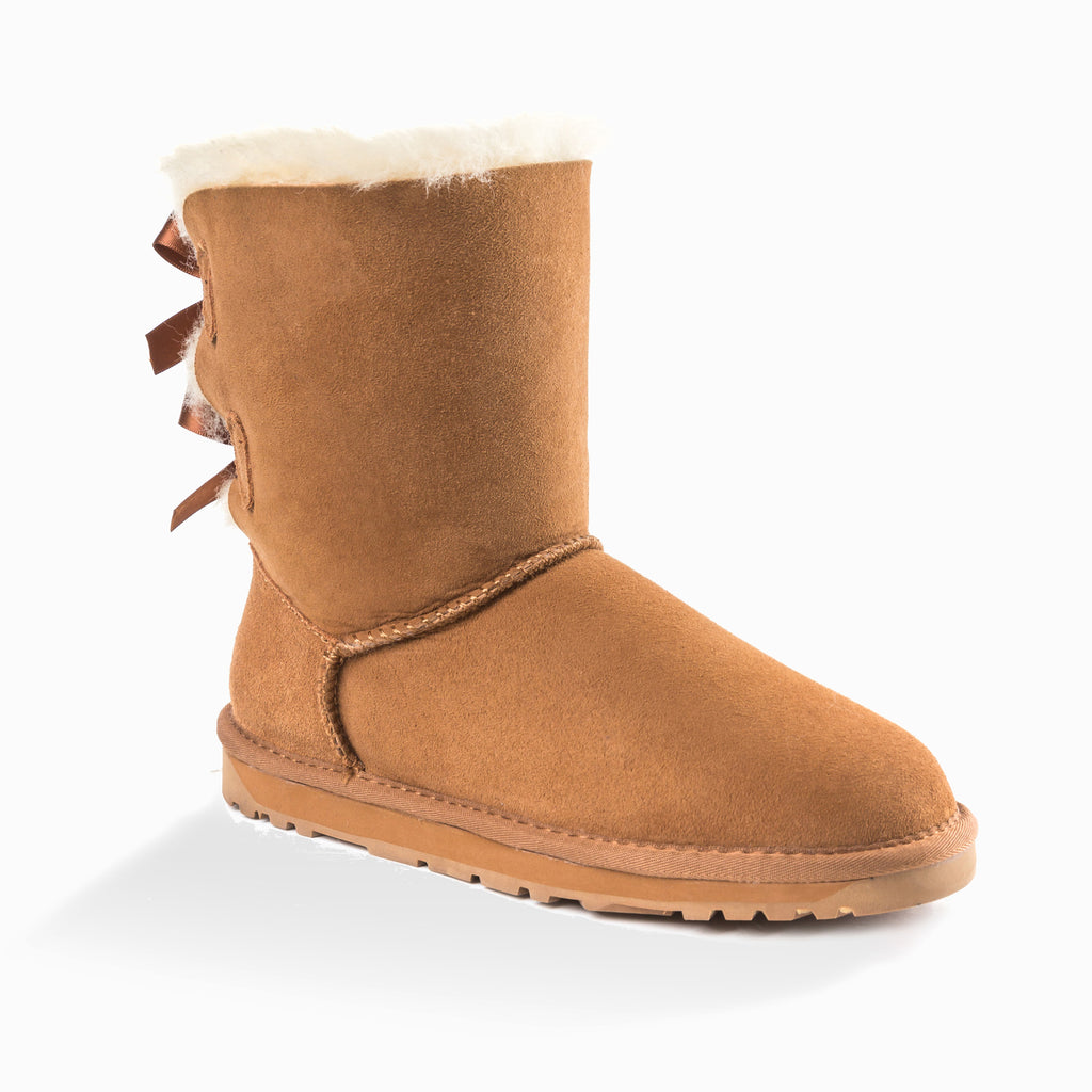 uggs with bow in front