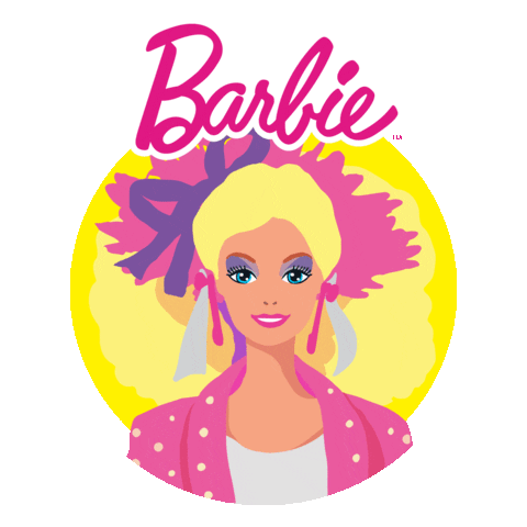 Barbie Animated Sticker (Background is a Beach) 
