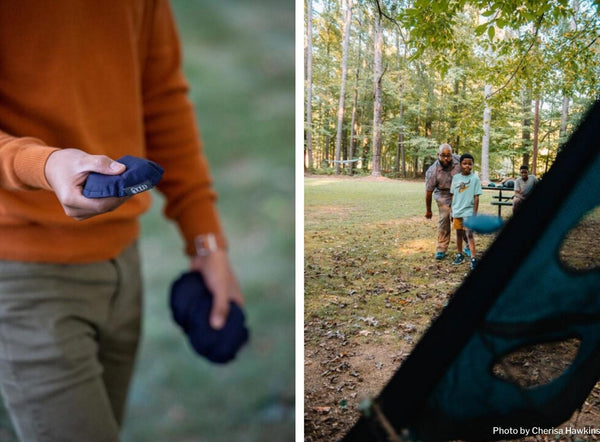 people playing with the ENO TrailFlyer game