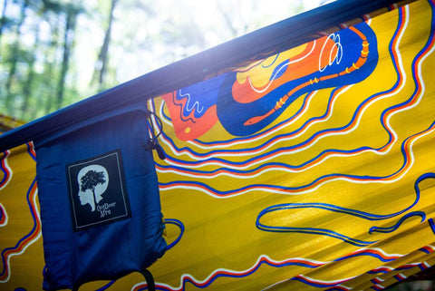 Outdoor Afro X ENO Kili Mapp Kili DoubleNest Print Hammock design details