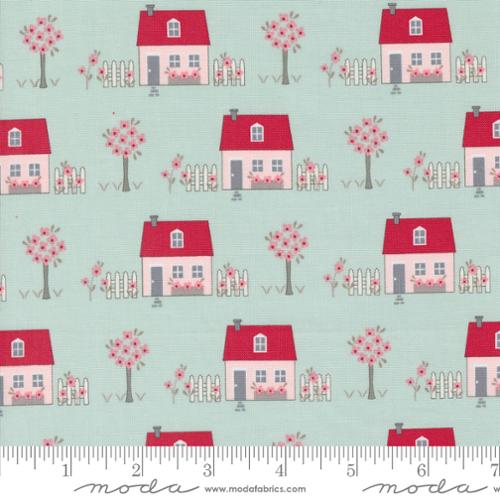 My Summer House Aqua Summer House by Bunny Hill Designs for Moda