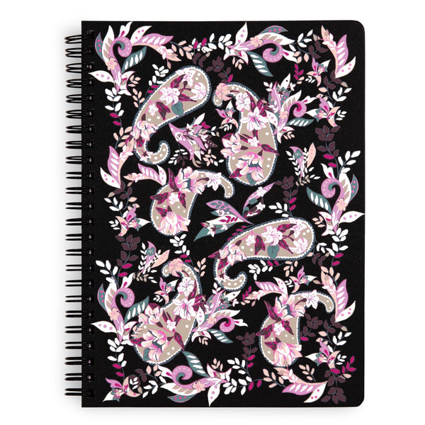 Vera Bradley Mini Notebook with Pocket Women in Botanical Paisley Black/Pink