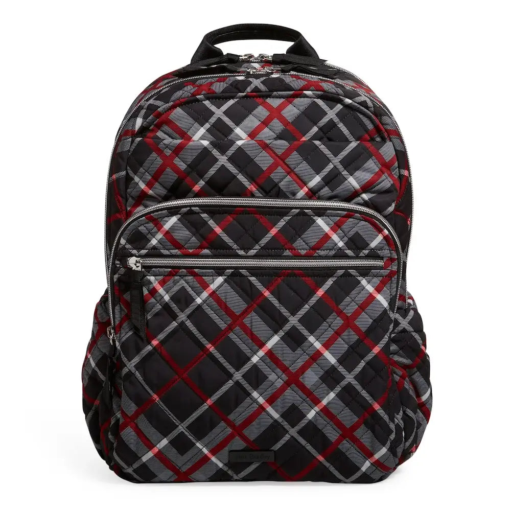 Vera Bradley XL Backpack in plaid pattern for college students