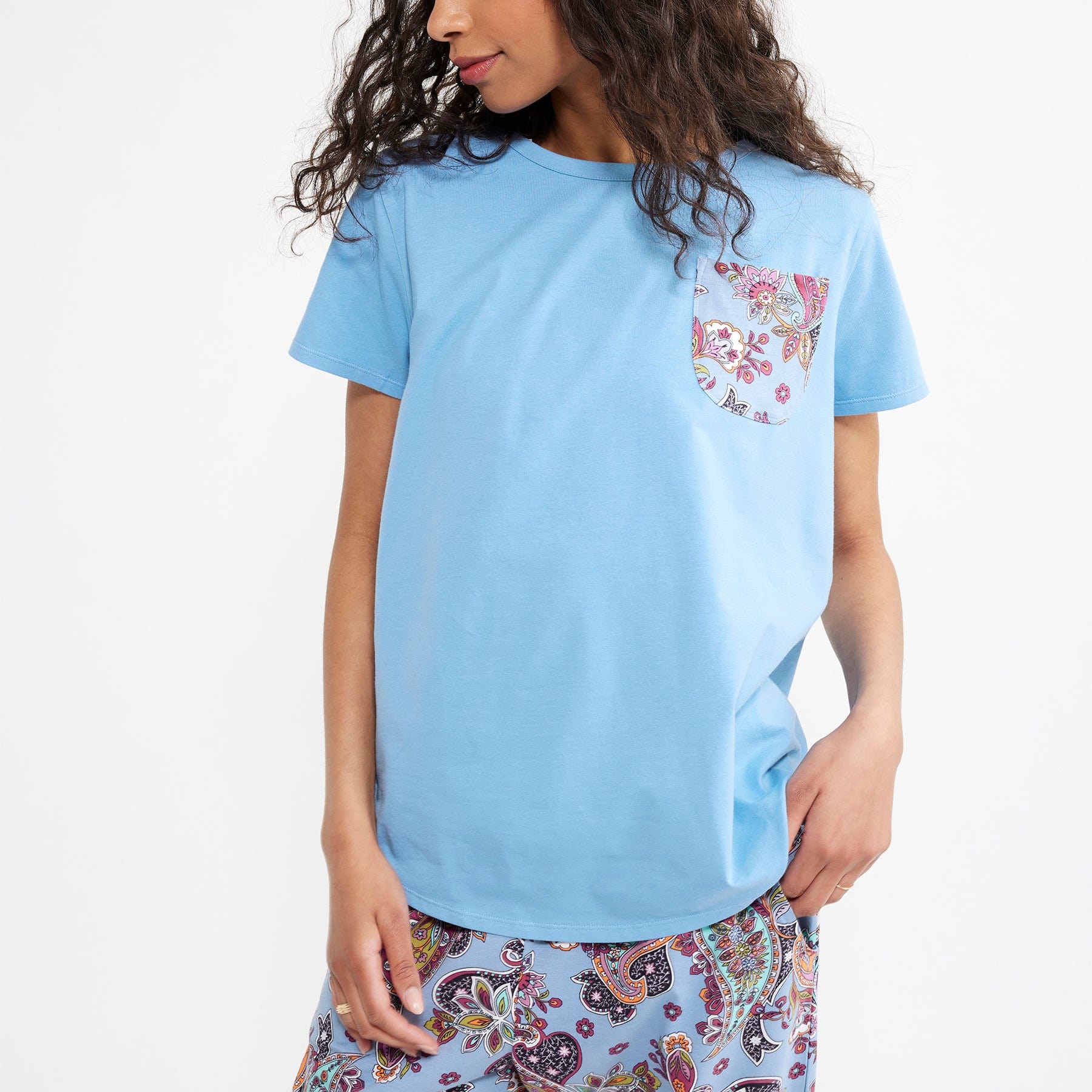  Short-Sleeved Pajama Tee 