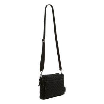 GUESS Black satchel w/ mid compartment Convertible crossbody handbag w/  Charms