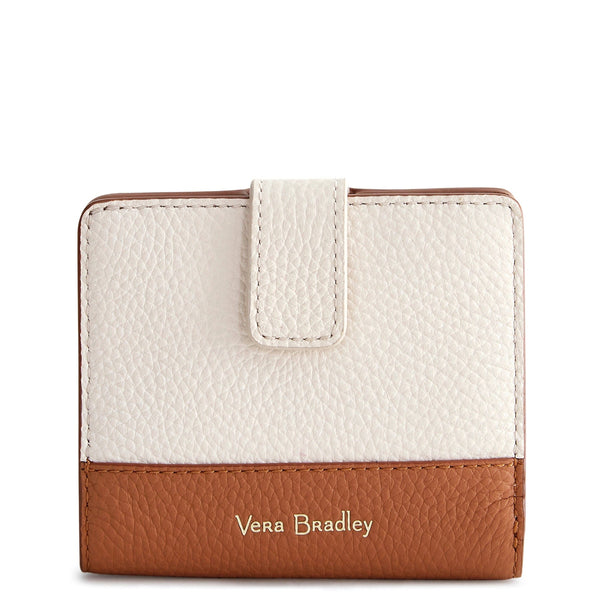 Vera Bradley RFID Finley Small Wallet Women in White/Brown