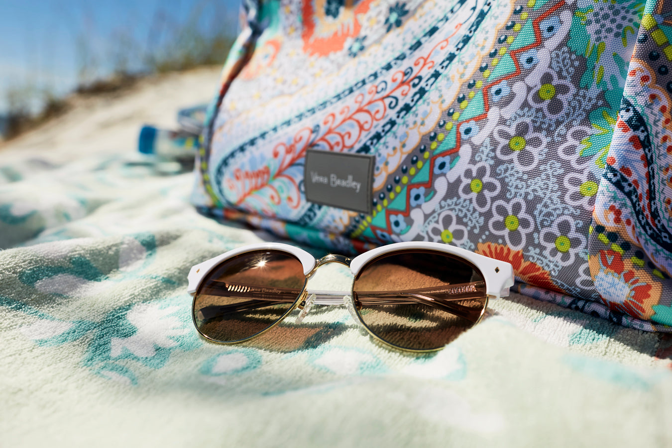 sunglasses on sand 