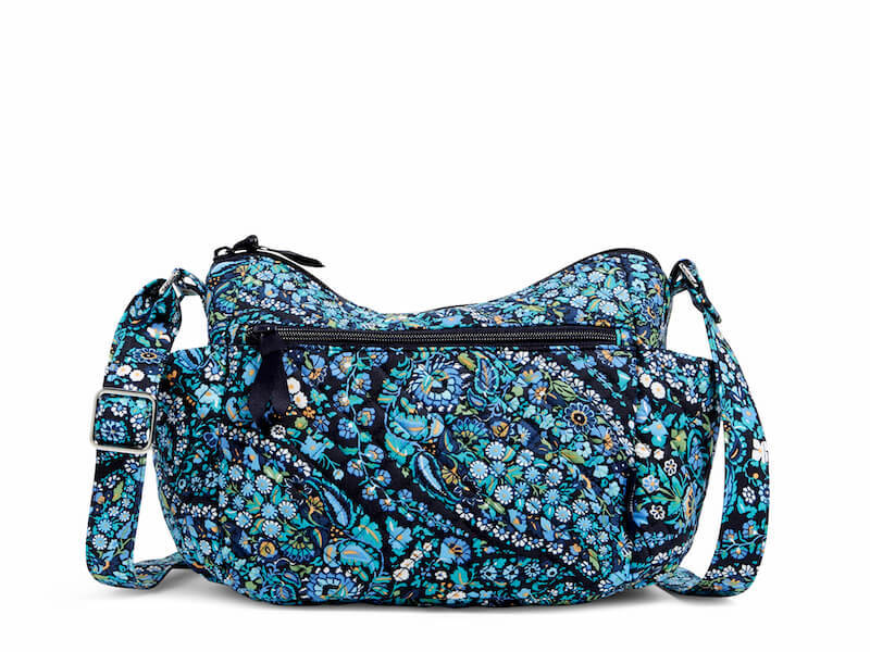 Vera Bradley crossbody bag in bright blue-green pattern
