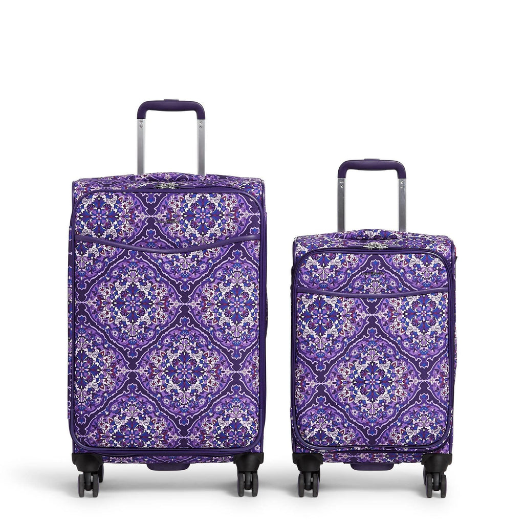 vera bradley purple punch rolling luggage