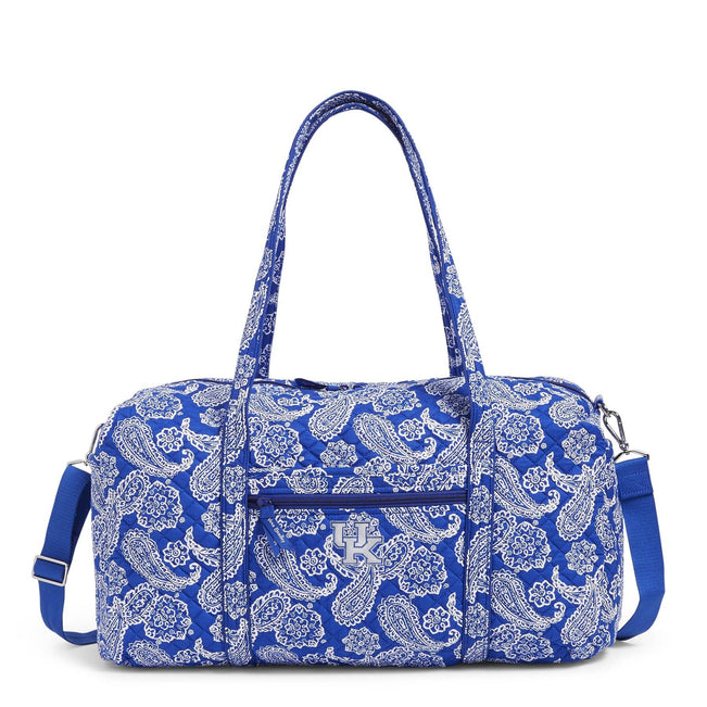 vera bradley blue duffel bag